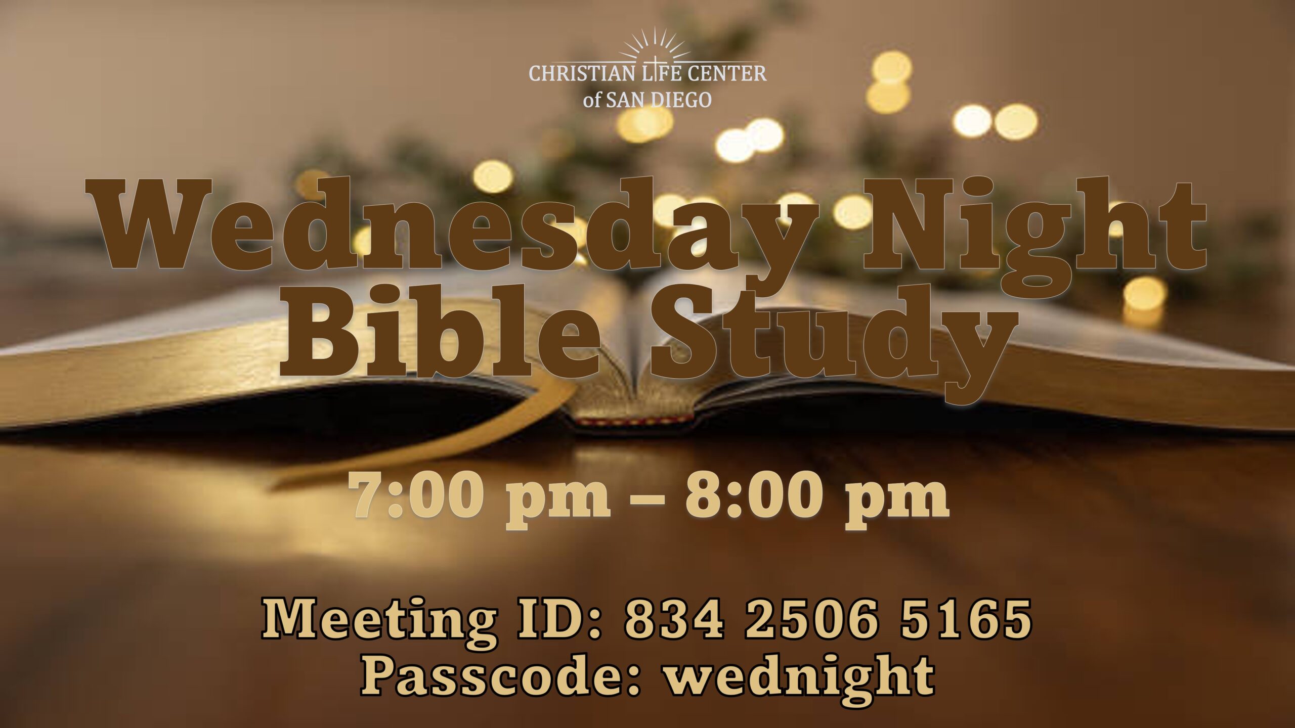 Sunday Night Bible Study